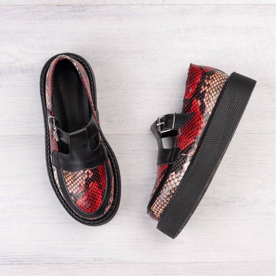     Pantofi - Celine - Red Snake 